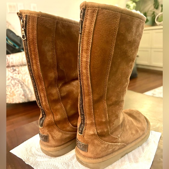 UGG Tall Knightsbridge Tan Boots size 36 - Picture 4 of 12